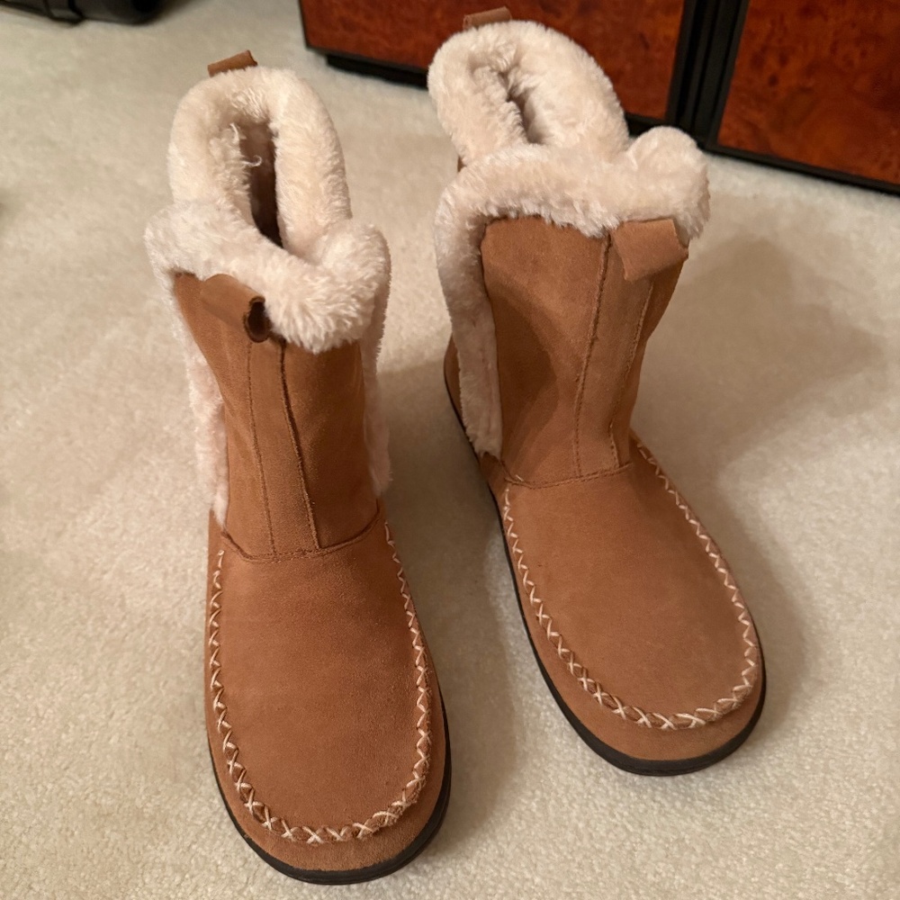 New suede boots